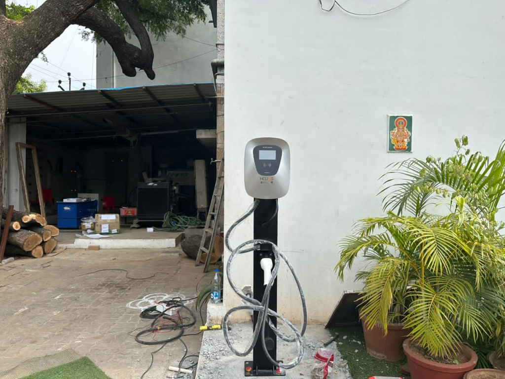 Installing a home electric vehicle charger at home